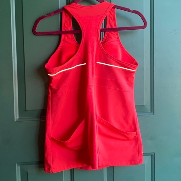 Athleta size large hot pink ladies athletic top built in bra - Picture 6 of 11